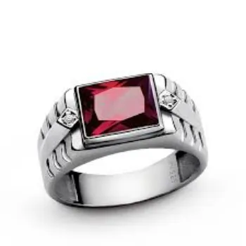   Silver Gemstone Rings